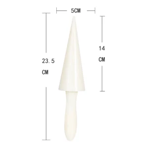 Khuôn Cuộn Vỏ Kem Ốc Quế Bằng Nhựa, Dài 23,5cm, Đường Kính Miệng 5cm