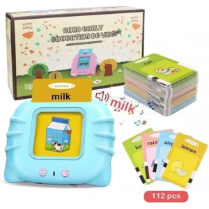 Máy Đọc Thẻ Flashcard Tiếng Anh Cho Bé Từ 18 Tháng, Kèm 112 Thẻ Từ Vựng 2 Mặt
