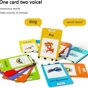 Máy Đọc Thẻ Flashcard Tiếng Anh Cho Bé Từ 18 Tháng, Kèm 112 Thẻ Từ Vựng 2 Mặt