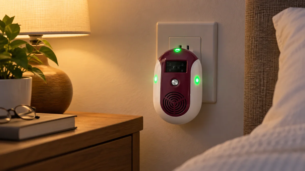 Máy đuổi chuột nhỏ gọn tích hợp đèn ngủ