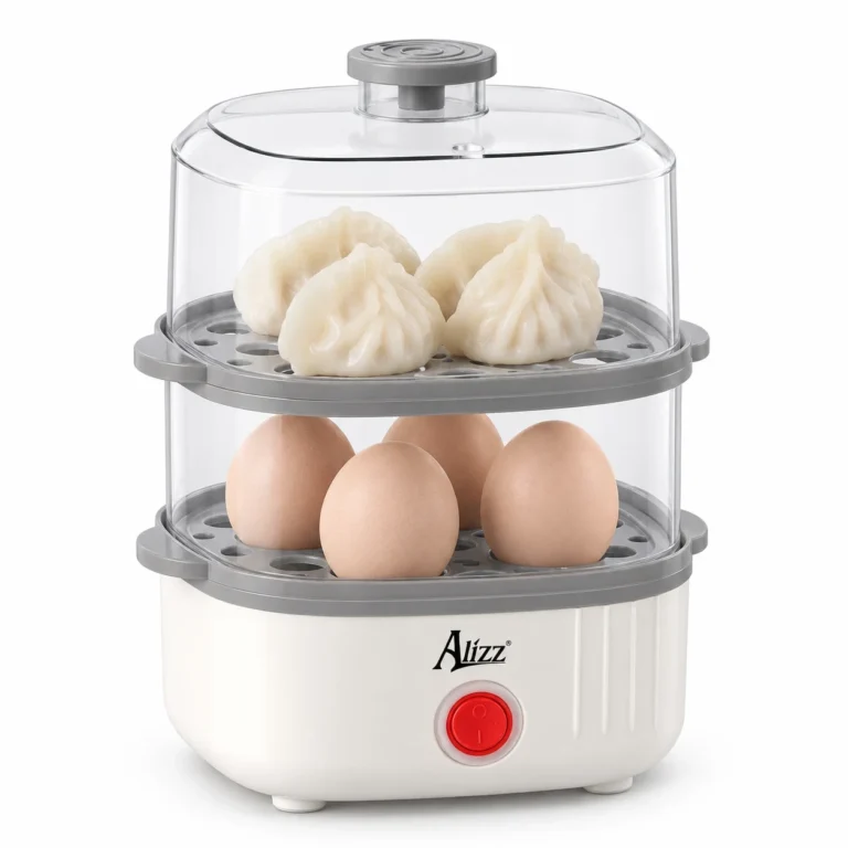 Máy Hấp Thực Phẩm 2 Tầng ALIZZ AL-14550 150W, Khay Inox SUS304