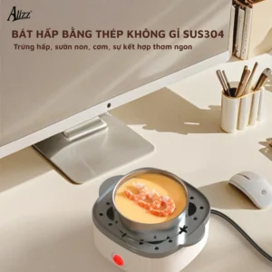 Máy Hấp Thực Phẩm 2 Tầng ALIZZ AL-14550 150W, Khay Inox SUS304