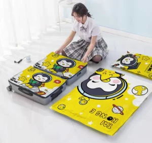 Máy Hút Chân Không 55W Kèm Túi Nén Quần Áo 80 x 100 cm, Dùng Lại Được