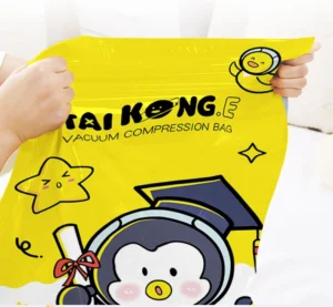 Máy Hút Chân Không 55W Kèm Túi Nén Quần Áo 80 x 100 cm, Dùng Lại Được