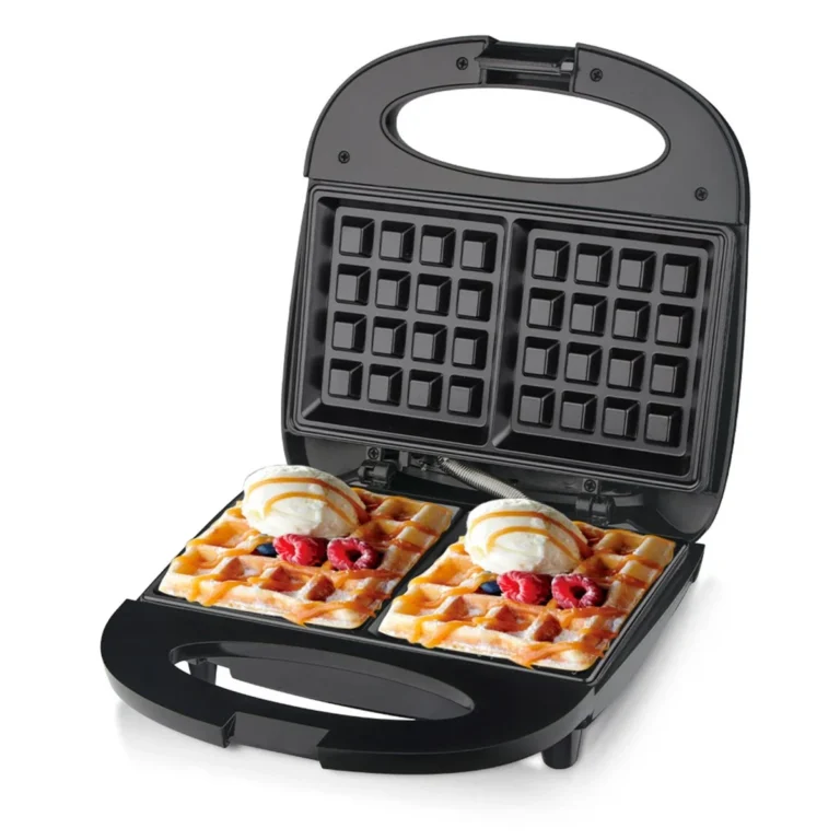 Máy Làm Bánh Waffle Mini Chống Dính 800W - Kẹp Nướng Bánh Tiện Lợi