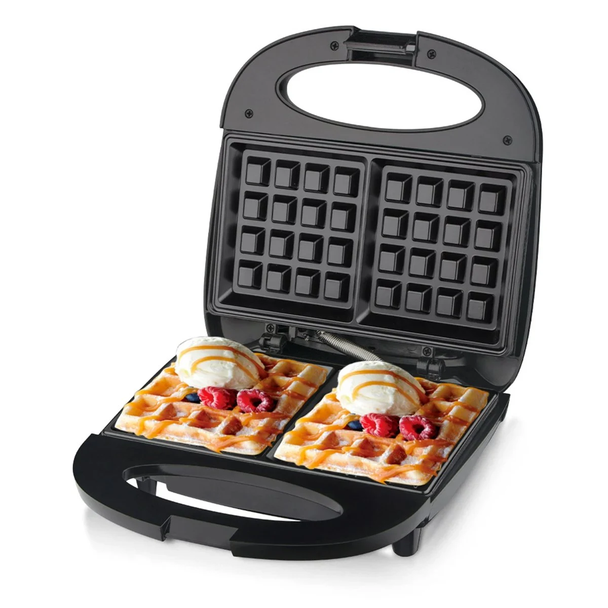 Máy Làm Bánh Waffle Mini Chống Dính 800W - Kẹp Nướng Bánh Tiện Lợi