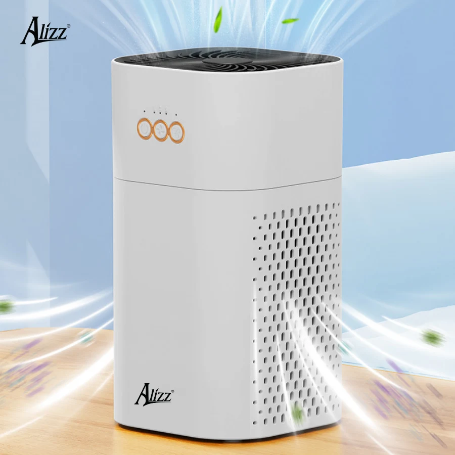 Máy Lọc Không Khí Mini ALIZZ AL-15075, Lọc HEPA-11 Và Ion Âm