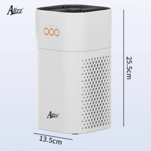 Máy Lọc Không Khí Mini ALIZZ AL-15075, Lọc HEPA-11 Và Ion Âm