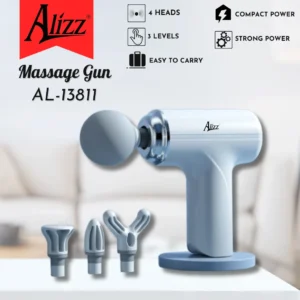 Máy Massage Cầm Tay Mini ALIZZ AL-13811 Kèm 4 Đầu