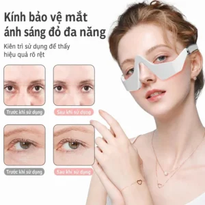 Kính Massage Mắt Ánh Sáng Đỏ Đa Năng 15437, Giảm Mỏi Mắt