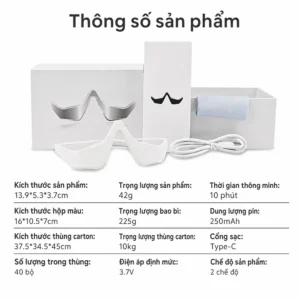 Kính Massage Mắt Ánh Sáng Đỏ Đa Năng 15437, Giảm Mỏi Mắt