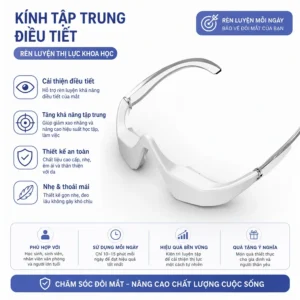 Kính Massage Mắt Ánh Sáng Đỏ Đa Năng 15437, Giảm Mỏi Mắt