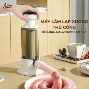 Máy Nhồi Xúc Xích, Lạp Xưởng Thủ Công ALIZZ AL-13964 Kèm 4 Đầu Đùn Thay Thế