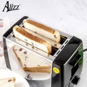 Máy Nướng Bánh Mì Sandwich ALIZZ AL-13579, 2 Khe Nướng 6 Cấp Độ Nhiệt