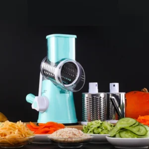 Máy Thái Rau Củ Quay Tay Kèm 3 Lưỡi Inox 304 Cắt Lát, Bào Sợi