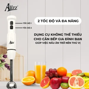 Máy Xay Cầm Tay ALIZZ AL-9002 400W, Xay Sinh Tố Và Xay Thịt