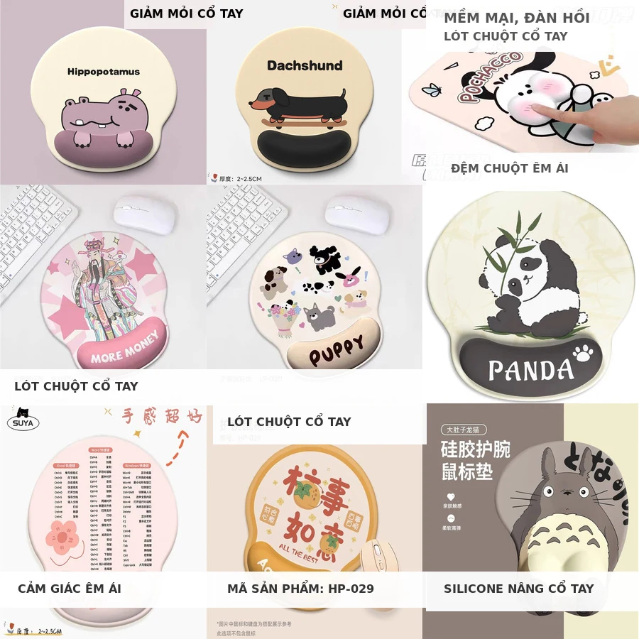 Miếng Lót Chuột Có Đệm Cổ Tay