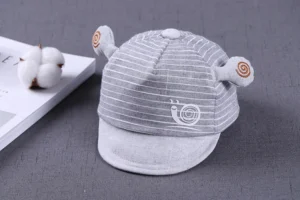 Mũ Lưỡi Trai Kẻ Sọc Hình Ốc Sên Cho Bé 5 – 24 Tháng