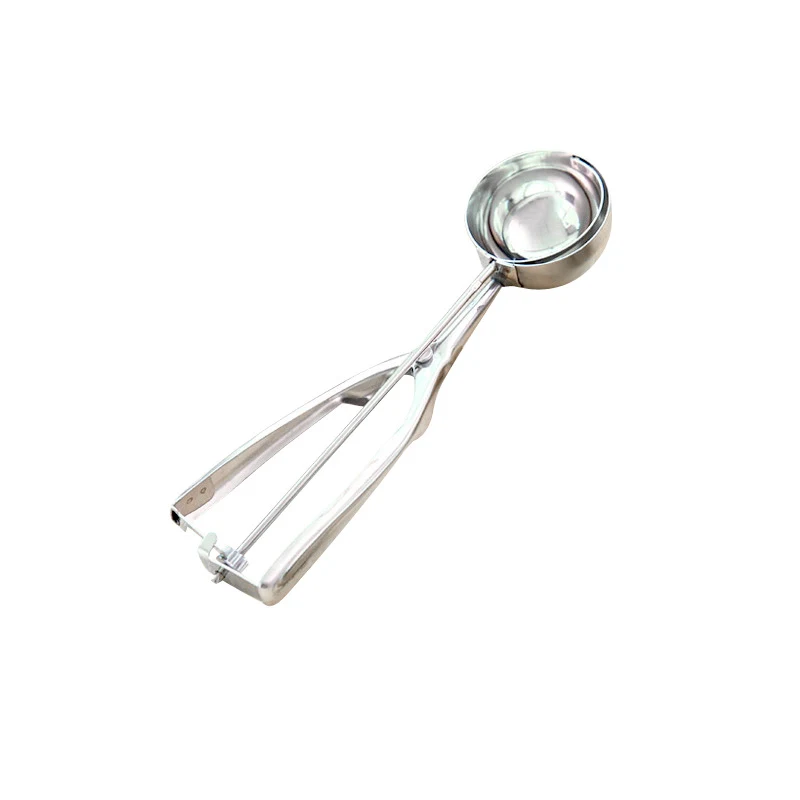 Muỗng Múc Kem Inox Có Cần Gạt, Đường Kính 5 cm