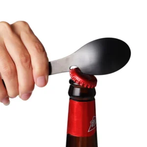 Muỗng Nĩa Đa Năng 5 Trong 1 Dài 17,5 cm, Mở Nắp Chai, Mở Hộp, Mang Đi Dã Ngoại