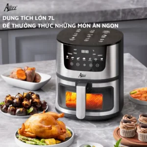 Nồi Chiên Không Dầu Cảm Ứng 7L ALIZZ AL-14473, Công Suất 1500W