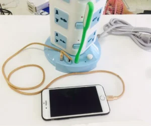 Ổ Cắm Điện Đa Năng 3 Tầng Dạng Tháp, 12 Ổ Cắm & 3 Cổng Sạc USB