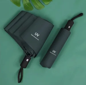 Ô Dù Gấp Tự Động 2 Chiều Phủ Chống UV, Tán 100 cm, Giao Màu Ngẫu Nhiên