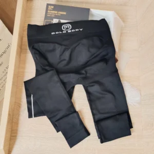 Quần Legging Tập Yoga Gold Body, Thun Co Giãn 4 Chiều, Màu Đen Free Size