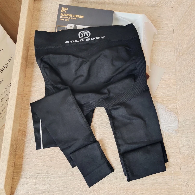 Quần Legging Tập Yoga Gold Body, Thun Co Giãn 4 Chiều, Màu Đen Free Size
