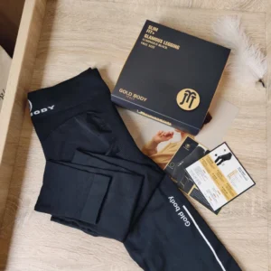 Quần Legging Tập Yoga Gold Body, Thun Co Giãn 4 Chiều, Màu Đen Free Size
