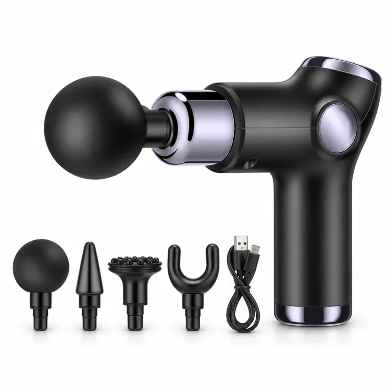 Súng Massage Cầm Tay Mini KH 515, 4 Đầu Massage Đổi Rời
