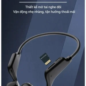 Tai Nghe Bluetooth Thể Thao Dẫn Truyền Xương Đeo Cổ, Kháng Nước & Pin 8 Giờ