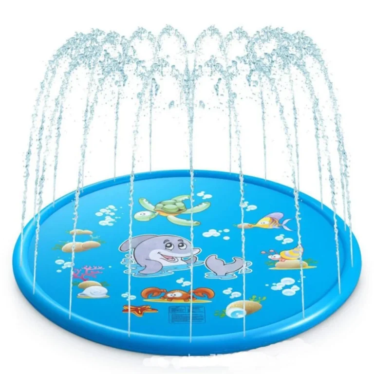 Tấm Đệm Phun Nước Cho Bé 1,7 m Hình Sinh Vật Biển, Chơi Ngoài Trời