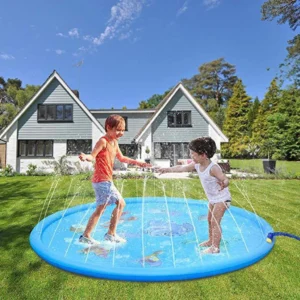 Tấm Đệm Phun Nước Cho Bé 1,7 m Hình Sinh Vật Biển, Chơi Ngoài Trời