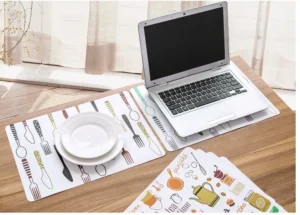 Tấm Lót Bàn Ăn Nhựa Mềm 40 × 28 cm, Nhiều Họa Tiết