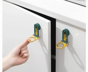 Tay Nâng Nắp Bồn Cầu Dán Tường, Mở Nắp Không Chạm Tay Bẩn, Dùng Cho Tủ Ngăn Kéo