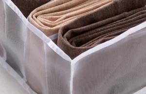 Túi Vải Lưới 7 Ngăn Đựng Đồ Lót, Tất, 32 x 12 x 12 cm, Gấp Gọn