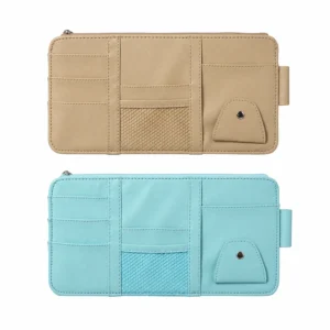 Túi Đựng Đồ Gắn Tấm Che Nắng Xe Hơi Da PU 29 x 15 cm, Giao Màu Ngẫu Nhiên