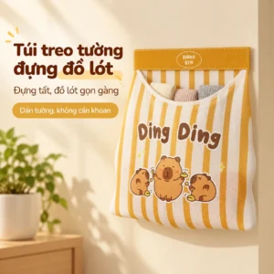 Túi Vải Treo Tường Đựng Đồ Lót Và Tất Vớ Tiện Lợi