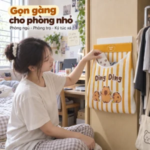 Túi Vải Treo Tường Đựng Đồ Lót Và Tất Vớ Tiện Lợi