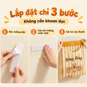 Túi Vải Treo Tường Đựng Đồ Lót Và Tất Vớ Tiện Lợi