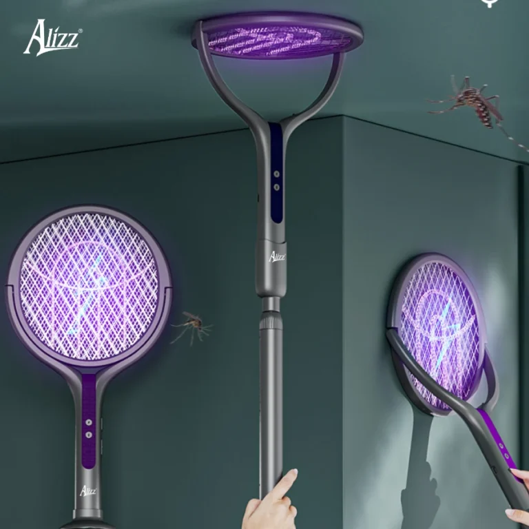 Vợt Muỗi Điện Ống Lồng Gấp Gọn ALIZZ AL-15096, Cán Kéo Dài 34–62 cm