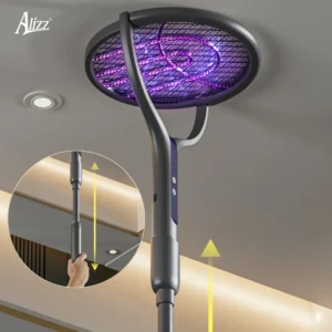 Vợt Muỗi Điện Ống Lồng Gấp Gọn ALIZZ AL-15096, Cán Kéo Dài 34–62 cm