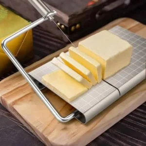 Bàn Cắt Lát Phô Mai Bằng Thép 430 Có Vạch Chia Kích Thước