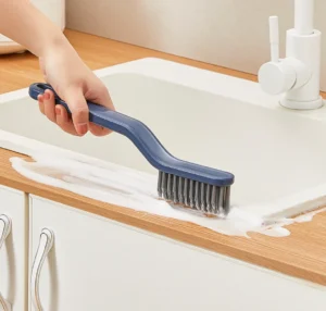 Bàn Chải Vệ Sinh Khe 2 Trong 1 Kèm Kẹp Gắp Rác