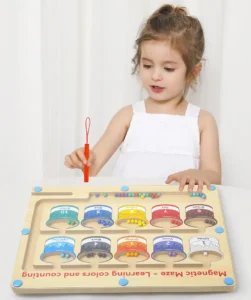 Bảng Gỗ Bút Từ Tính Phân Loại Màu Và Đếm Số Cho Bé Từ 3 Tuổi
