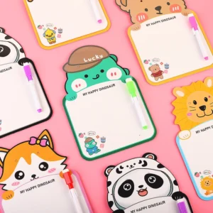 Bảng Viết Xóa Được Cho Bé Hình Thú Kèm Bút, Tập Viết, Vẽ, Ghi Chú