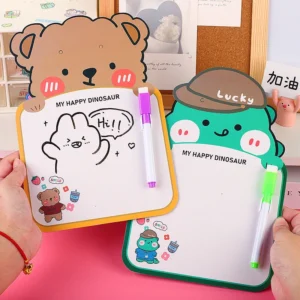 Bảng Viết Xóa Được Cho Bé Hình Thú Kèm Bút, Tập Viết, Vẽ, Ghi Chú