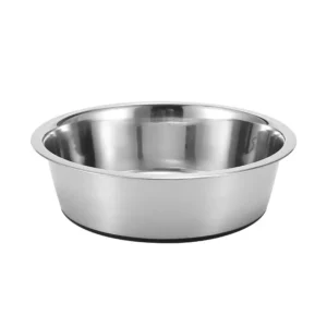 Bát Ăn Inox Cho Chó Mèo Đáy Silicone Chống Trượt Đường Kính 26 cm