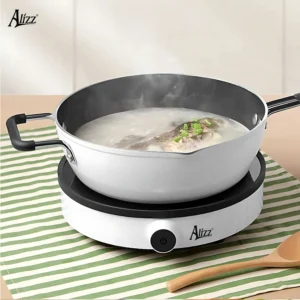 Bếp Từ Đơn Tròn ALIZZ AL-14040 Mặt Kính Cường Lực, Núm Xoay 9 Mức